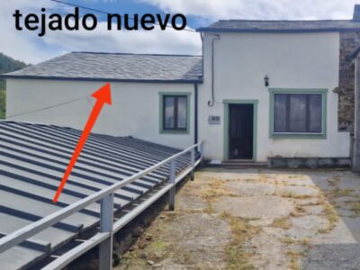 Casa independiente de piedra con tejado nuevo en Puebla de Buron, Lugo