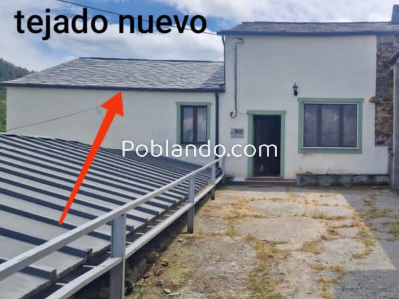 Casa independiente de piedra con tejado nuevo en Puebla de Buron, Lugo