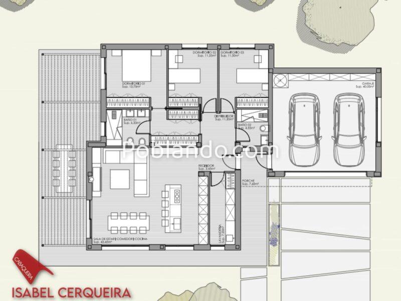 💥 EN IC INMO LE PRESENTAMOS EN EXCLUSIVA 💥 🏡 Terreno de 1.878 m² con proyecto y licencia para vivienda unifamiliar en O Rosal