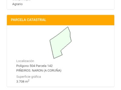 Un Terreno con finca en ruinas