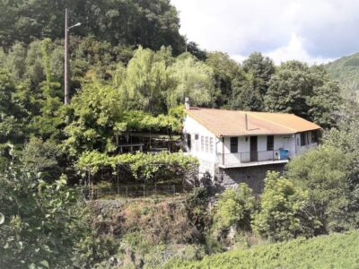 Dos casas en la Ribera sacra con rio a pie de finca.