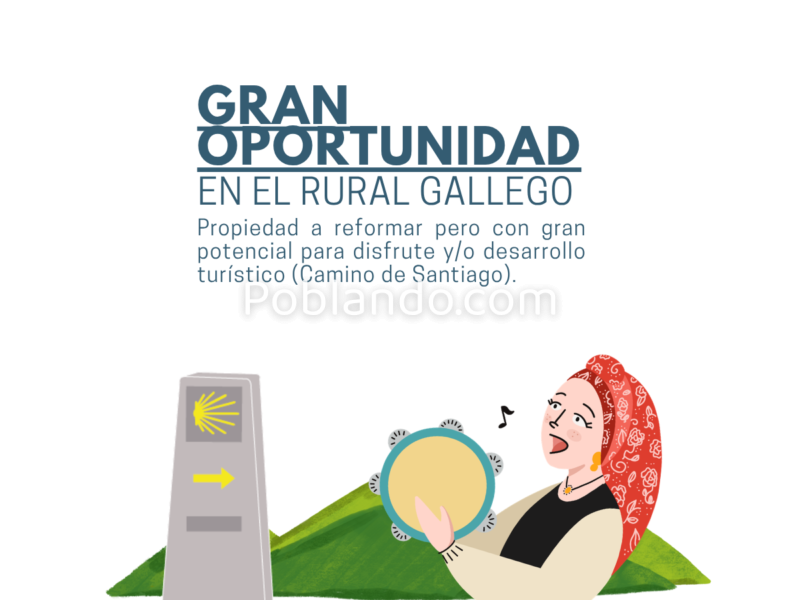 GRAN OPORTUNIDAD RURAL GALLEGO - Casa con Finca cerca de Allariz - Camino de Santiago