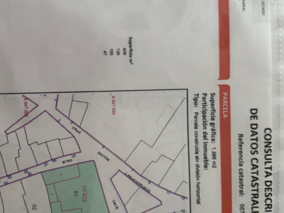 Terreno en el centro del pueblo con casa para rehabilitar