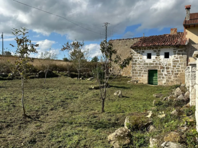 Casa pueblo de piedra con finca