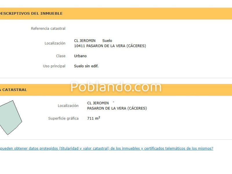 ¡EL BALCÓN PRIVADO DE LA VERA! SOLAR URBANO PREMIUM EN PASARÓN DE LA VERA