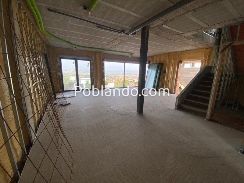 Chalet pareado en fase de acabados