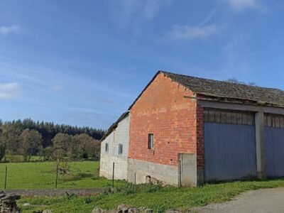 Casa de piedra con parcela