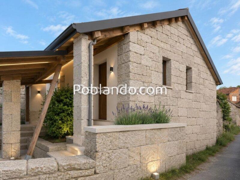 CASA DE PUEBLO PARA FINALIZAR, PARTINEDO DEL SOLAR, PAREDES DE PIEDRA Y FORJADO DE HORMIGÓN. BOUZAS, VILLAMARÍN (OURENSE).