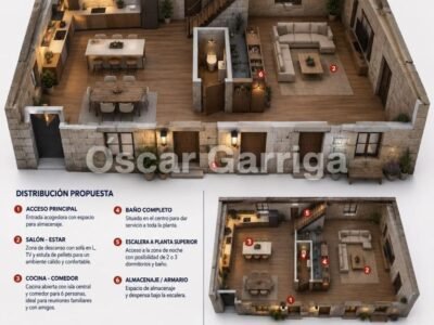 En Porto de Eguas (O Carballiño - Ourense) te presentamos esta vivienda de piedra tradicional para reforma integral, situada sobre una parcela de 1.700 m²