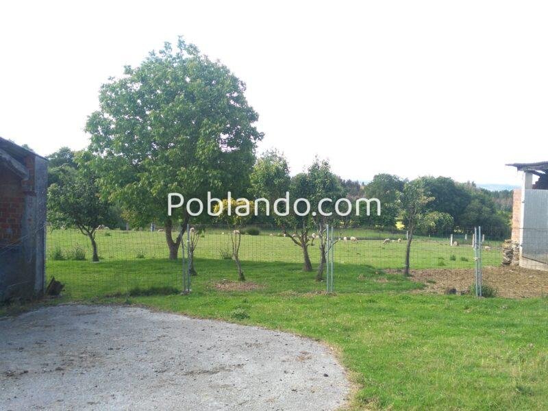Casa de piedra con finca cerrada