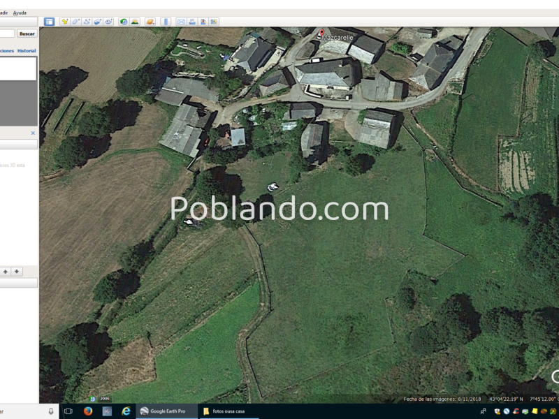 Casa de piedra con finca cerrada