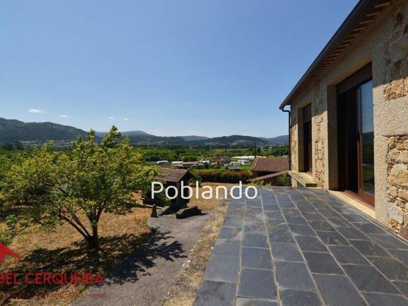 FINCA DE PIEDRA EXCLUSIVA EN O ROSAL - VISTAS PANORÁMICAS AL RÍO MIÑO Y PORTUGAL