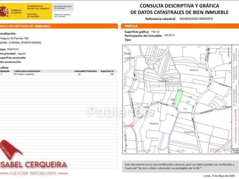 DOS PARCELAS EDIFICABLES EN O ROSAL – BAIXO MIÑO (GALICIA) – TOTAL DE 1468 m² — foto 12