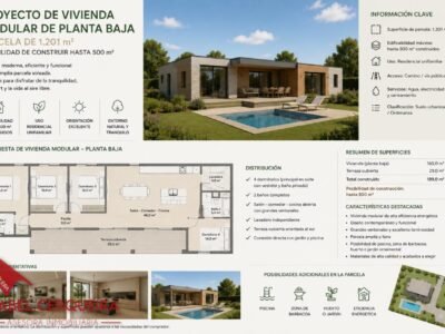 ¡CONSTRUYE TU CASA! | TERRENO URBANO DE 1.201 M² EN TOMIÑO | 500 M² DE SUPERFICIE URBANIZABLE