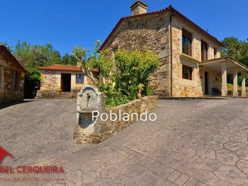 FINCA DE PIEDRA EXCLUSIVA EN O ROSAL - VISTAS PANORÁMICAS AL RÍO MIÑO Y PORTUGAL