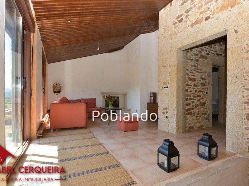 FINCA DE PIEDRA EXCLUSIVA EN O ROSAL - VISTAS PANORÁMICAS AL RÍO MIÑO Y PORTUGAL