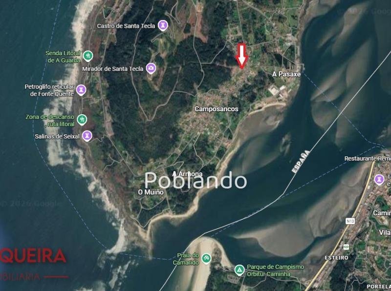 CAMPOSANCOS | 1.190 m² DE TERRENO CON 300 m² EDIFICABLES Y VISTAS AL MIÑO Y PORTUGAL — foto 1